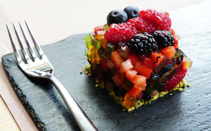 Delicious Dessert with Berries