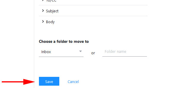 Save Settings Yahoo! Mail Settings